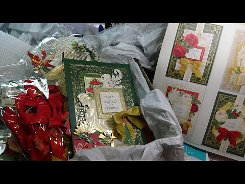 Anna Griffin Christmas Card Making Box Unboxing & Tutorial!