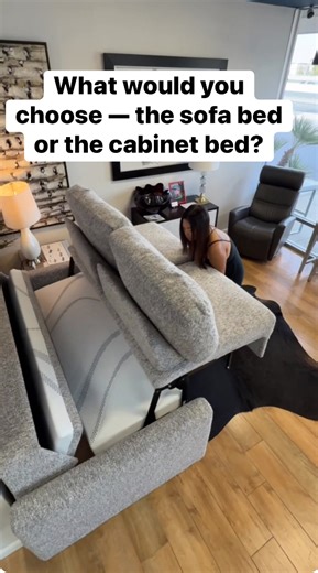 What Would You Choose? 👀 The Sofa Bed or The Cabinet Bed | Space-Saving Furniture #SpaceSavingFurniture #furnituredesign #SmallSpaceLiving | Brick and Mortarless Furniture