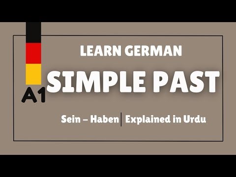 Lesson 31 - German Simple Past Tense (Präteritum) | sein & haben | A1 Grammar with Exercises