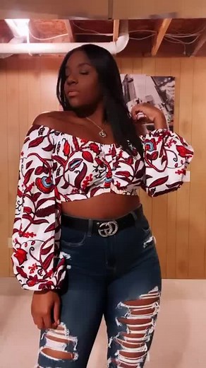 African Crop Tops available ✨