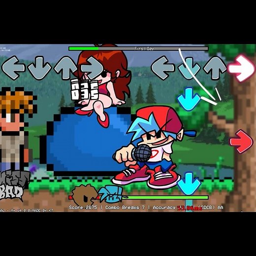 Friday Night Funkin`- VS Terraria Guide(FNF MOD) #Shorts #VsTerraria#Terrariamodfnf#fnfmods