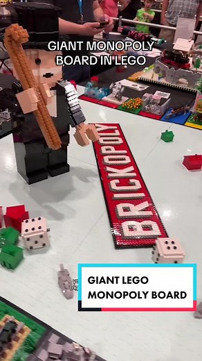 GIANT MONOPOLY BOARD (built by ToroLUG) #lego #legos #monopoly #diy #create #creative