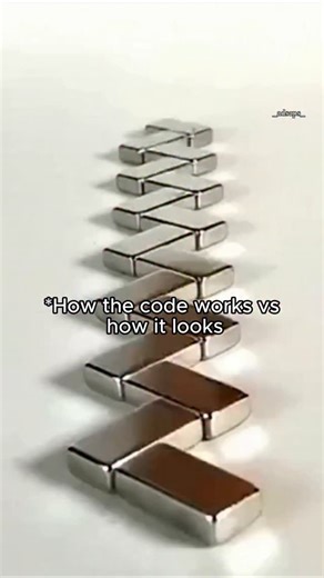 adsaps on Instagram: "Sometimes, code looks like chaos — random lines, symbols, and logic that make zero sense to most people. But deep down, every tiny piece has a purpose, every function has a place. Just like those magnetic bricks that first seem scattered but then suddenly snap together perfectly — that’s how a program comes alive. The slow motion is what a beginner sees: confusing, unpredictable, almost messy. But the fast version? That’s the magic of a computer’s mind — executing millions 