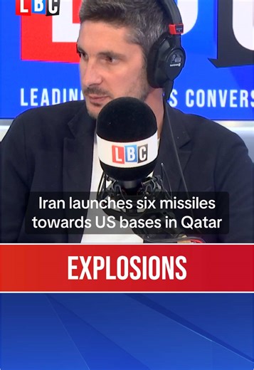 ‘Explosions heard in Doha’ after ‘credible Iranian threat’ against largest US base in the Middle East. Follow LBC for updates. #lbc #usa #iran #middleeast #usairforce #qatar