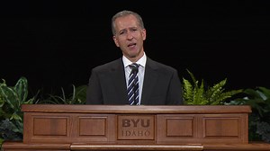 Clearer vision and a greater perspective are available when you seek a higher view. Watch this week's #byuidevo with BYU-Idaho Music Faculty Member Dallin Hansen to learn how to strive for excellence in every aspect of your life. Devotionals are available at byui.edu/devotionals. | BYU-Idaho