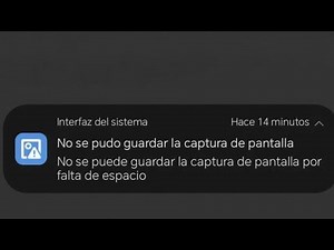 No se puede guardar la captura de pantalla por falta de espacio Problema en honor