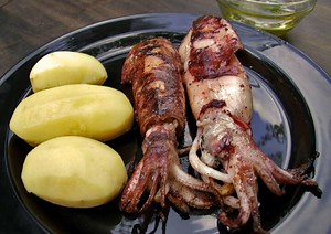 Svježa jadranska lignja na žaru | Fini Recepti by Crochef