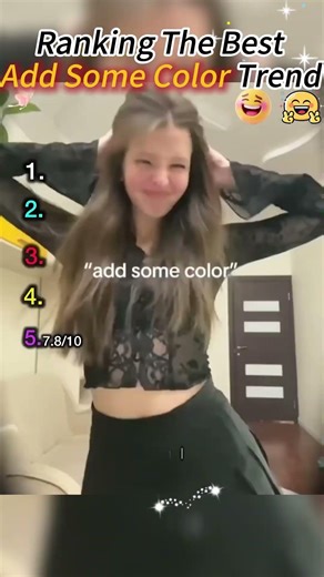 Ranking The Best Add Some Color Trend ✨#tiktoktrend #fypシ゚viral #ranking #usa #addsomecolor
