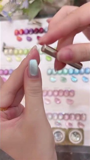 Cat eye nail design idea 1372