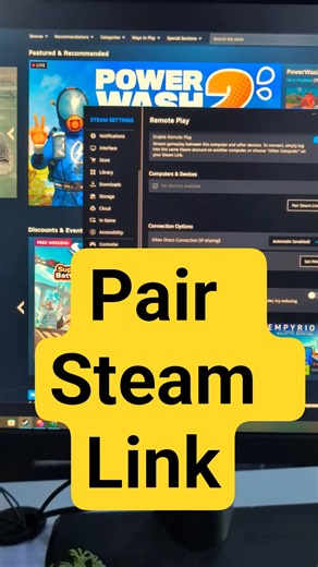 Steam Pair Steam Link #Steam #SteamTutorial #Gaming #PCGaming #SteamLink #GameStreaming #HowTo #Tech