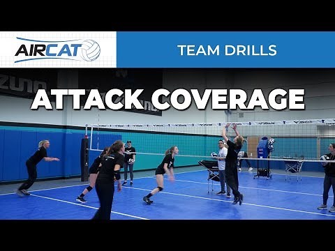 Volleyball Team Drills: Attack Coverage with an AirCAT