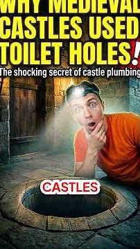 Why castle toilets were basically holes in walls #historyfacts #medieval #shorts