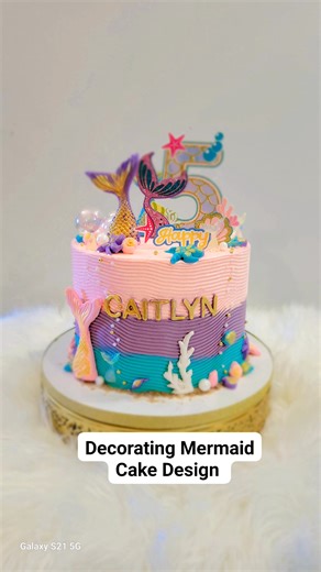 #cake #cakedesign #mermaidcake #cakedecorating | Manang Cel