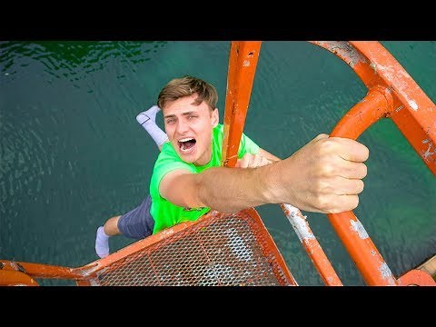 I FELL OFF!! (POND MONSTER)