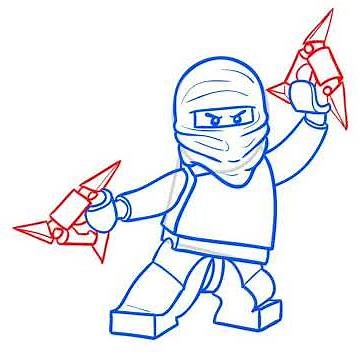 How to Draw Zane from Lego Ninjago