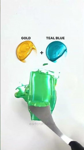 How to make Emerald Color? #colormixing #satisfying #emerald