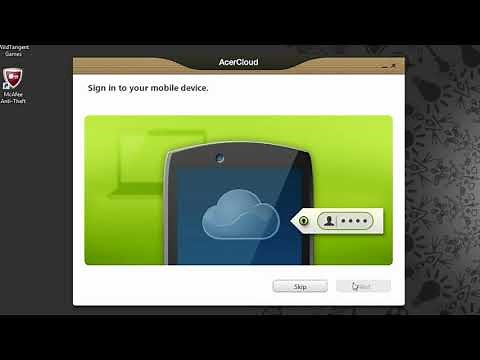 AcerCloud Part 1 - First Time Setup On Windows Desktop