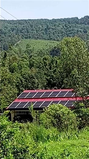 A 600w 60 pieces solar panels benchmarking at a college for a similar project in Homa Bay County