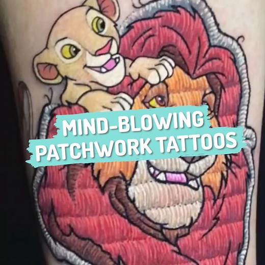 These patchwork tattoos are so realistic you won't believe it 😱 | Ultimate