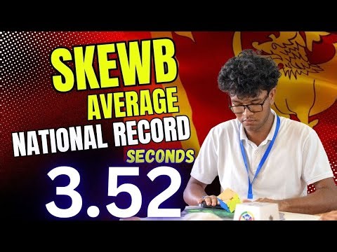 Skewb Average National Record | 3.52 Seconds | S.W Sathmika Navoda