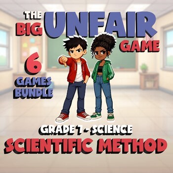 6 BIG UNFAIR Science Games - Scientific Method - Grade 7 No Prep Review Activity