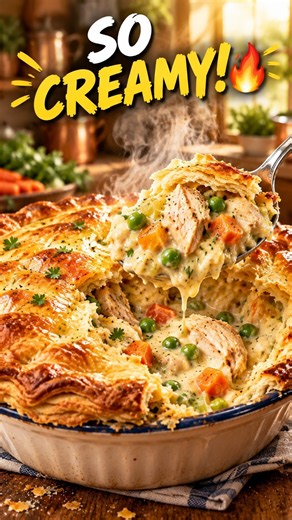 T🥧🔥 The Ultimate Chicken Pot Pie | Creamy & Flaky Homemade Recipe