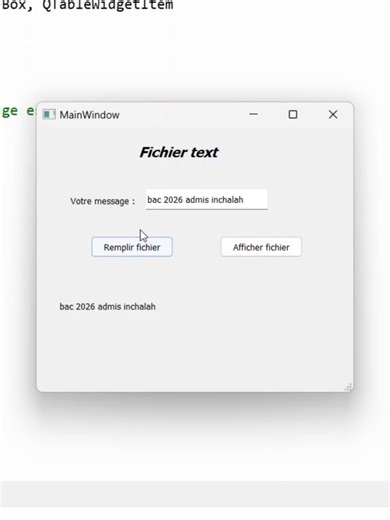 Remplir un fichier texte avec une interface graphique