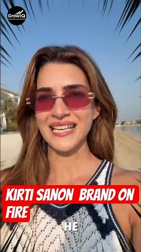 how kirti sanon skincare brand #kirtisanon #viralvideo