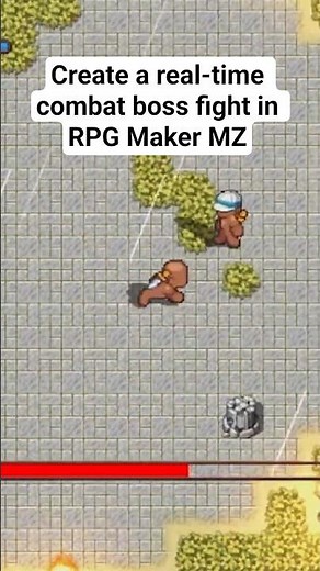 Create simple real-time combat boss fight in RPG Maker MZ #gamedev #rpgmaker #rpgmakermz