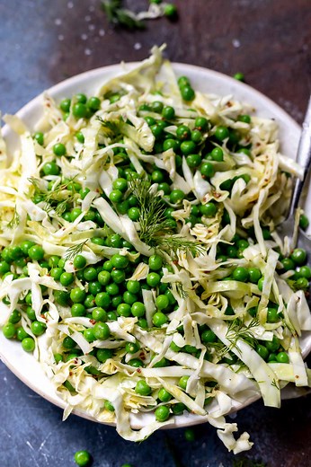 FRESH ENGLISH PEA SALAD ★ WonkyWonderful
