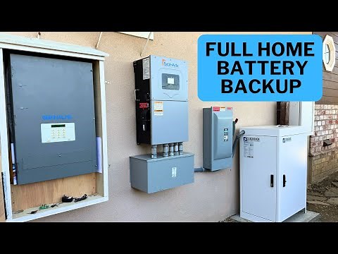 Full-home battery backup with AC-coupled solar