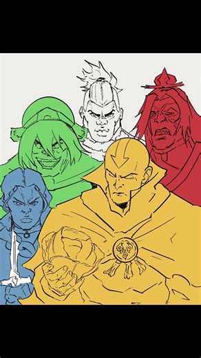 How FIRE NATION sees Team Avatar 🔥🌊🪨💨