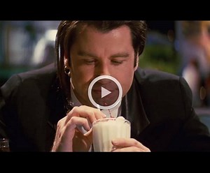 112K views · 6.9K reactions | "I gotta know what a $5 shake tastes like." #MiramaxIcons #TGIF | Pulp Fiction | Facebook
