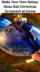 Make Your Own Galaxy Glass Ball Christmas Ornament at Home These DIY Galaxy Glass Ball Christmas Ornaments are a perfect way to mix science and creativity, spark curiosity, and bring a little cosmic wonder to your holiday decorations. Supplies (makes 1–2 ornaments): Clear glass ball ornaments (medium or large) Acrylic paints (black, navy blue, purple, pink, metallic gold, silver) Sponge or cotton balls (for dabbing paint) Fine glitter or mica powder (silver, blue, violet tones) Optional: glow-in