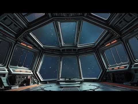 Spaceship Cockpit Sleep Ambiance | White Noise Deep Sleep | 4K