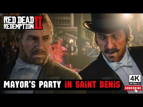 Red Dead Redemption 2 | A Gilded Cage Mayor’s Party Mission | Saint Denis High Society | 4K Gameplay