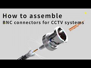 【安裝教學】3分鐘學會 BNC 連接器組裝｜How to assemble BNC connectors for CCTV systems