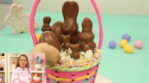 I tried turning a cake into an Easter basket… now structure is everything