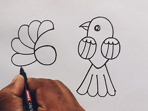 Birds Drawing Easy 👌👌 #artwork #drawing #painting #artist #draw | Drawing Teacher