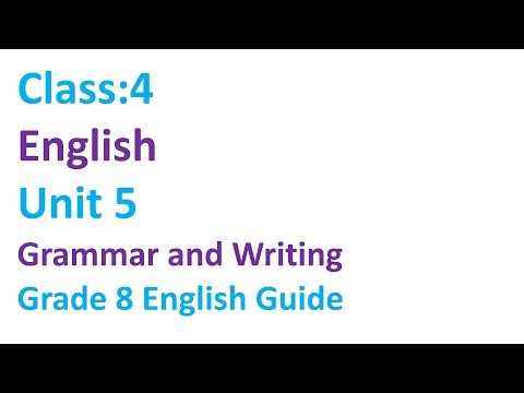 class 4 English unit 5/grade 5 English chapter 5