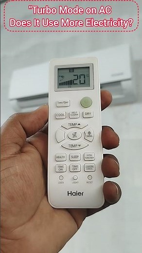 Turbo Mode on AC – Does It Use More Electricity? #saveelectricity