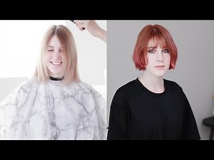 Boyfriend Cuts My Hair With Clippers | Lip Length Bob + See Through Bangs