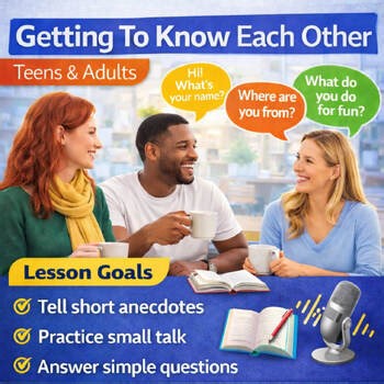 ESL Getting to Know Each Other Lesson for Teens & Adults | Small Talks