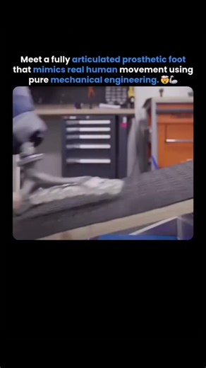 prashant kumar on Instagram: "This Robotic Prosthetic Foot Moves Exactly Like a Real Human Foot! 🤯🦾 This next-gen biomimetic prosthetic foot uses a fully articulated multi-toe mechanism to copy real human foot movement with stunning accuracy. No motors, no power — just pure mechanical engineering inspired by biological tendons and bones. Each toe adjusts independently based on pressure, load, and terrain, giving users a more natural stride, better balance, and smoother adaptive walking. Resear