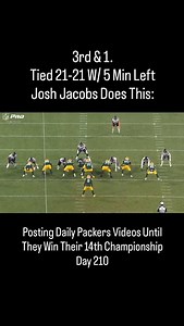 @iam_joshjacobs with one of the biggest runs of the entire season. Posting Daily Packers Videos Until They Win Their 14th Championship | McQuade Arnold