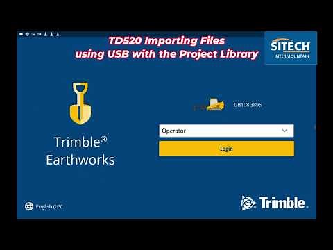 Earthworks TD520 Importing Files from Project Library