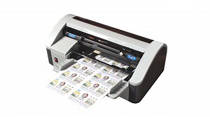 Semi Automatic Electric A4 Name Card Slitter for Square Corner Business Card Cutter