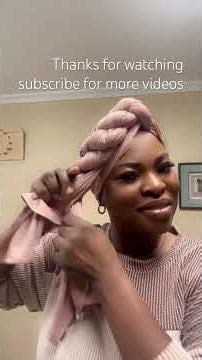 Quick and easy turban head wrap #turban ##tutorial #headwrap #trending #fashion #beautiful #style