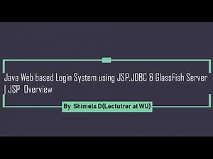 Java Web based Login System using JSP,JDBC & GlassFish Server