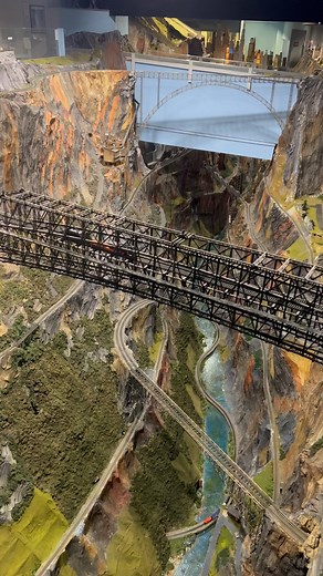 Model Trains Enthusiast | HO is the most popular model railroad scale in both continental Europe and North America #hoscale #train #modeltrain #bridge #video | Instagram